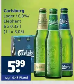 Getränkewelt Carlsberg lager / 0,0%/ elephant Angebot