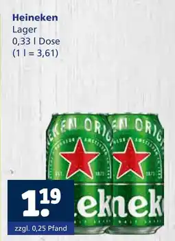 Getränkewelt Heineken lager Angebot