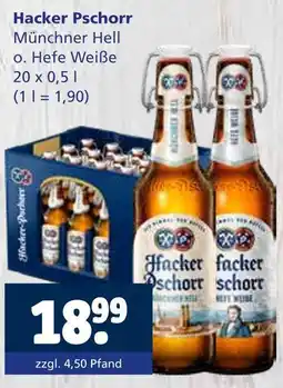 Getränkewelt Hacker pschorr münchner hell o. hefe weiße Angebot