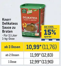 METRO Knorr Delikatess Sauce zu Braten Angebot