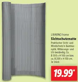 Lidl LIVARNO home Sichtschutzmatte Angebot