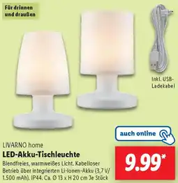 Lidl LIVARNO home LED-Akku-Tischleuchte Angebot