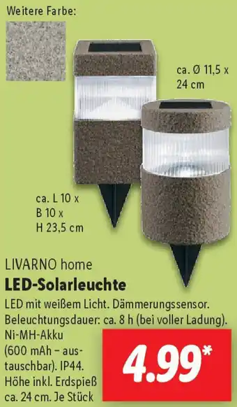 Lidl LIVARNO home LED-Solarleuchte Angebot