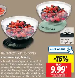 Lidl SILVERCREST KITCHEN TOOLS Küchenwaage, 2-teilig Angebot