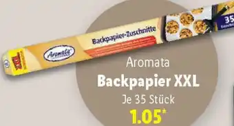 Lidl Aromata Backpapier XXL Angebot