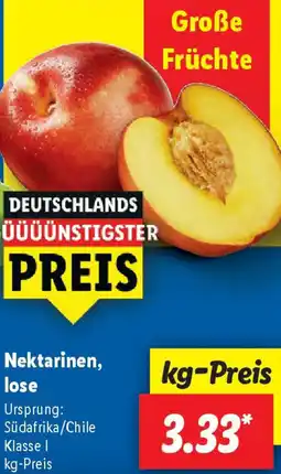 Lidl Nektarinen, lose Angebot