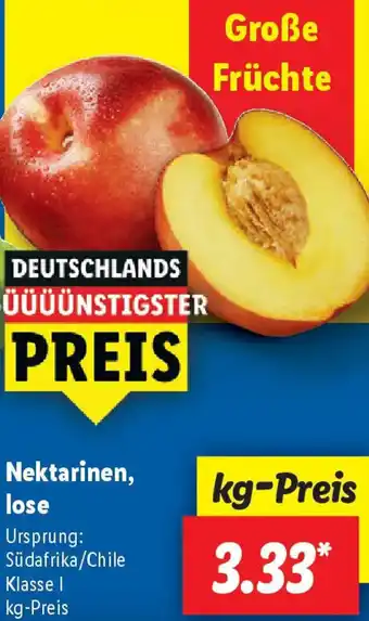 Lidl Nektarinen, lose Angebot