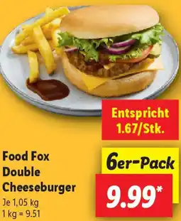 Lidl Food Fox Double Cheeseburger Angebot