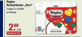 V Markt Regina Küchentücher „Herz” Angebot