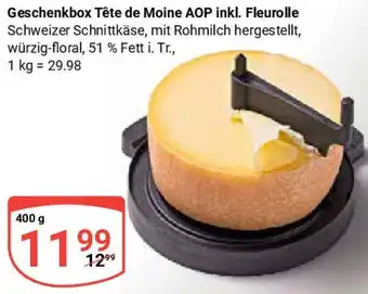 Globus Geschenkbox Tête de Moine AOP inkl. Fleurolle Angebot