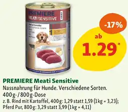 Fressnapf PREMIERE Meati Sensitive Angebot