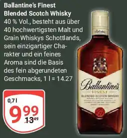 Globus Ballantine's Finest Blended Scotch Whisky Angebot