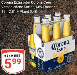 Globus Corona Extra oder Corona Cero Angebot