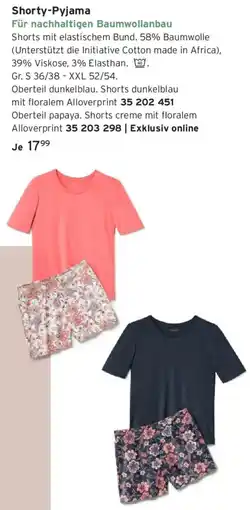 Tchibo Shorty-Pyjama Angebot