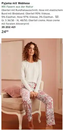 Tchibo Pyjama mit Webhose Angebot