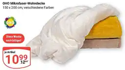 Globus OHO Mikrofaser-Wohndecke Angebot