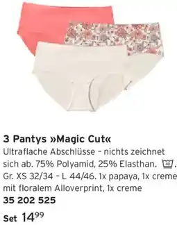 Tchibo 3 Pantys Magic Cut Angebot