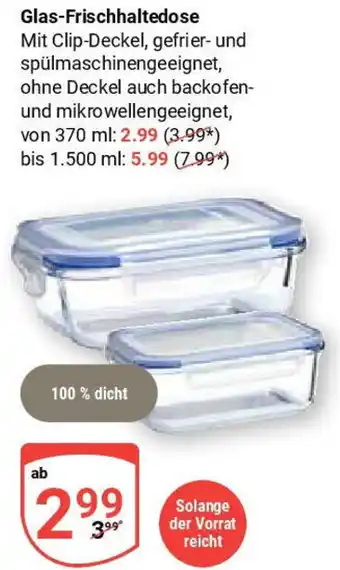 Globus Glas-Frischhaltedose Angebot