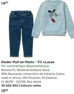 Tchibo Kinder-Pull-on-Pants Fit Luca Angebot