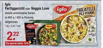 V Markt Iglo Fertiggericht Oder Veggie Love 400-450g Angebot