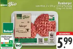 Kaufland EDEKA Bio Hamburger Angebot