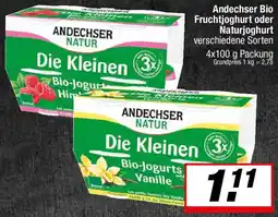 L. STROETMANN GROSSMARKT Andechser Bio Fruchtjoghurt oder Naturjoghurt Angebot