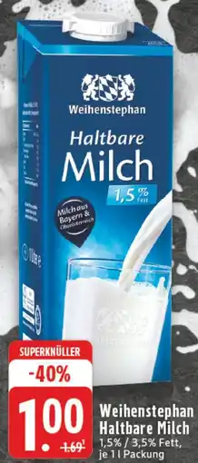 Kaufland Weihenstephan Haltbare Milch Angebot