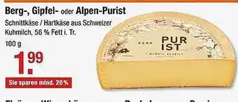 V Markt Berg, Gipfel Oder Alpen Purist 100g Angebot