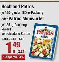 V Markt Hochland Patros Oder Patros Miniwürfel Angebot