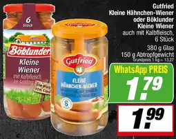 L. STROETMANN GROSSMARKT Gutfried Kleine Hähnchen-Wiener oder Böklunder Kleine Wiener Angebot