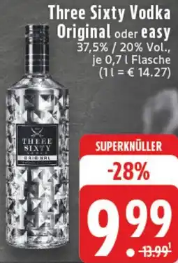 Kaufland Three Sixty Vodka Original oder easy Angebot