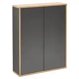 toom Baumarkt Fackelmann Hängeschrank 'Finn' anthrazit matt 60 x 75 x 20,5 cm Angebot