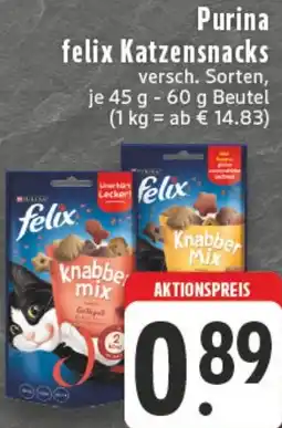 Kaufland Purina felix Katzensnacks Angebot