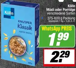 L. STROETMANN GROSSMARKT Kölln Müsli oder Porridge Angebot