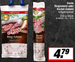 L. STROETMANN GROSSMARKT Aoste Ringsalami oder Kordel-Salami Angebot