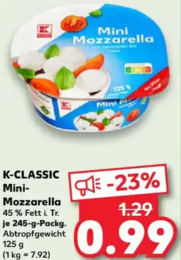 Kaufland K-CLASSIC Mini-Mozzarella Angebot