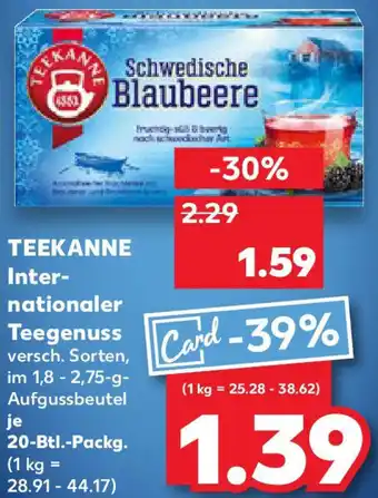 Kaufland TEEKANNE Internationaler Teegenuss Angebot