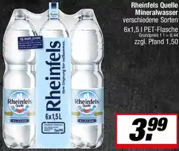 L. STROETMANN GROSSMARKT Rheinfels Quelle Mineralwasser Angebot