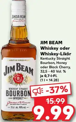 Kaufland JIM BEAM Whiskey oder Whiskey-Likör Angebot