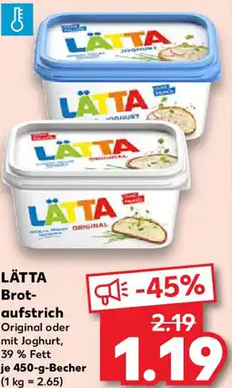 Kaufland LÄTTA Brotaufstrich Angebot