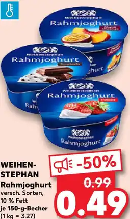 Kaufland WEIHENSTEPHAN Rahmjoghurt Angebot