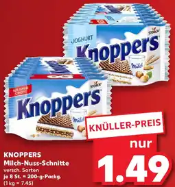 Kaufland KNOPPERS Milch-Nuss-Schnitte Angebot