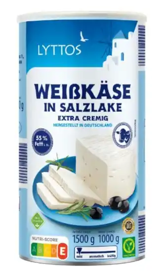 Aldi Nord Lyttos Weißkäse in Salzlake XXL Angebot