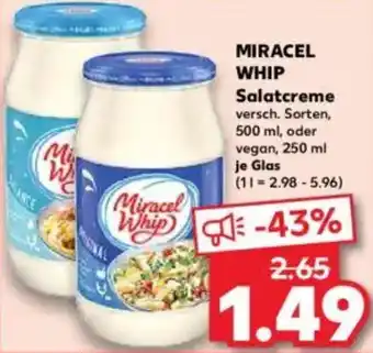 Kaufland MIRACEL WHIP Salatcreme Angebot
