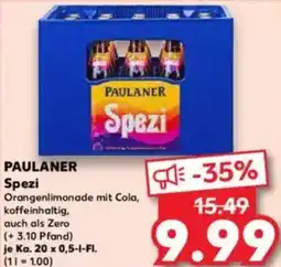 Kaufland PAULANER Spezi Angebot