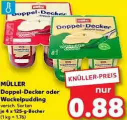 Kaufland MÜLLER Doppel-Decker oder Wackelpudding Angebot