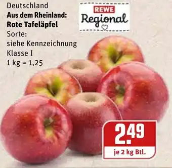 REWE Rote Tafeläpfel 2kg Angebot