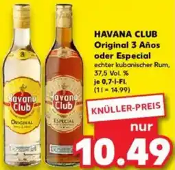 Kaufland HAVANA CLUB Original 3 Años oder Especial Angebot