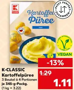 Kaufland K-CLASSIC Kartoffelpüree Angebot