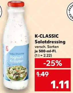 Kaufland K-CLASSIC Salatdressing Angebot